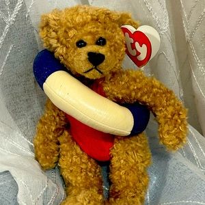 Ty Attic Treasures Allura 8" Plush Bear RARE brown